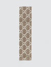 rectangular bandeau scarf in silk with all-over gg monogram print