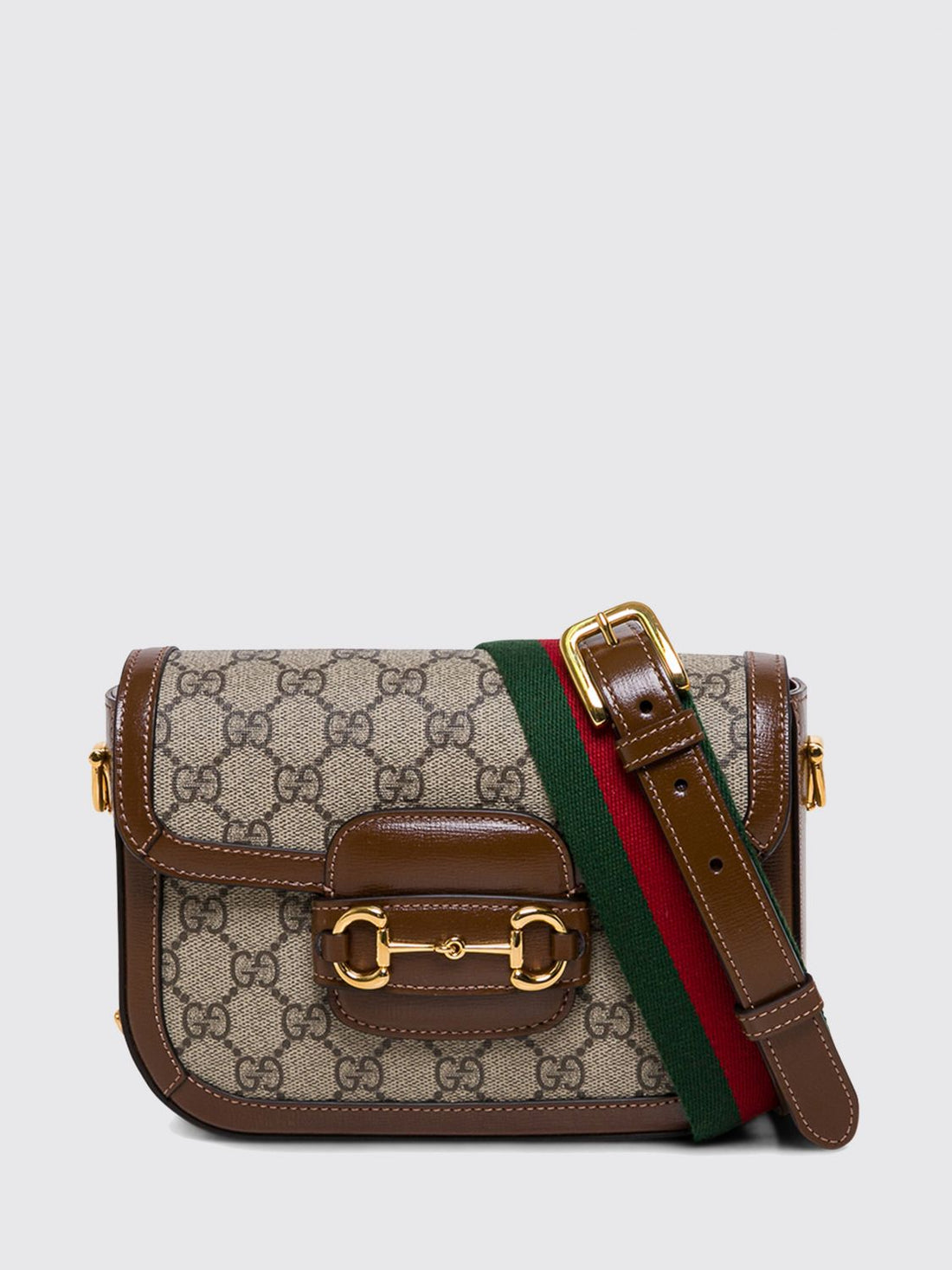 GUCCI OS horsebit 1955 gg supreme crossbody bag with horsebit detail