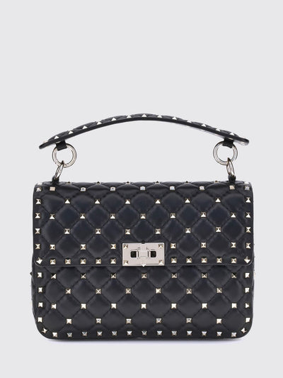 rockstud spike mini handbag in quilted nappa with studs