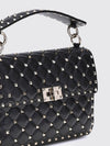 rockstud spike mini handbag in quilted nappa with studs