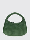 veneta shoulder bag in lambskin with intrecciato motif