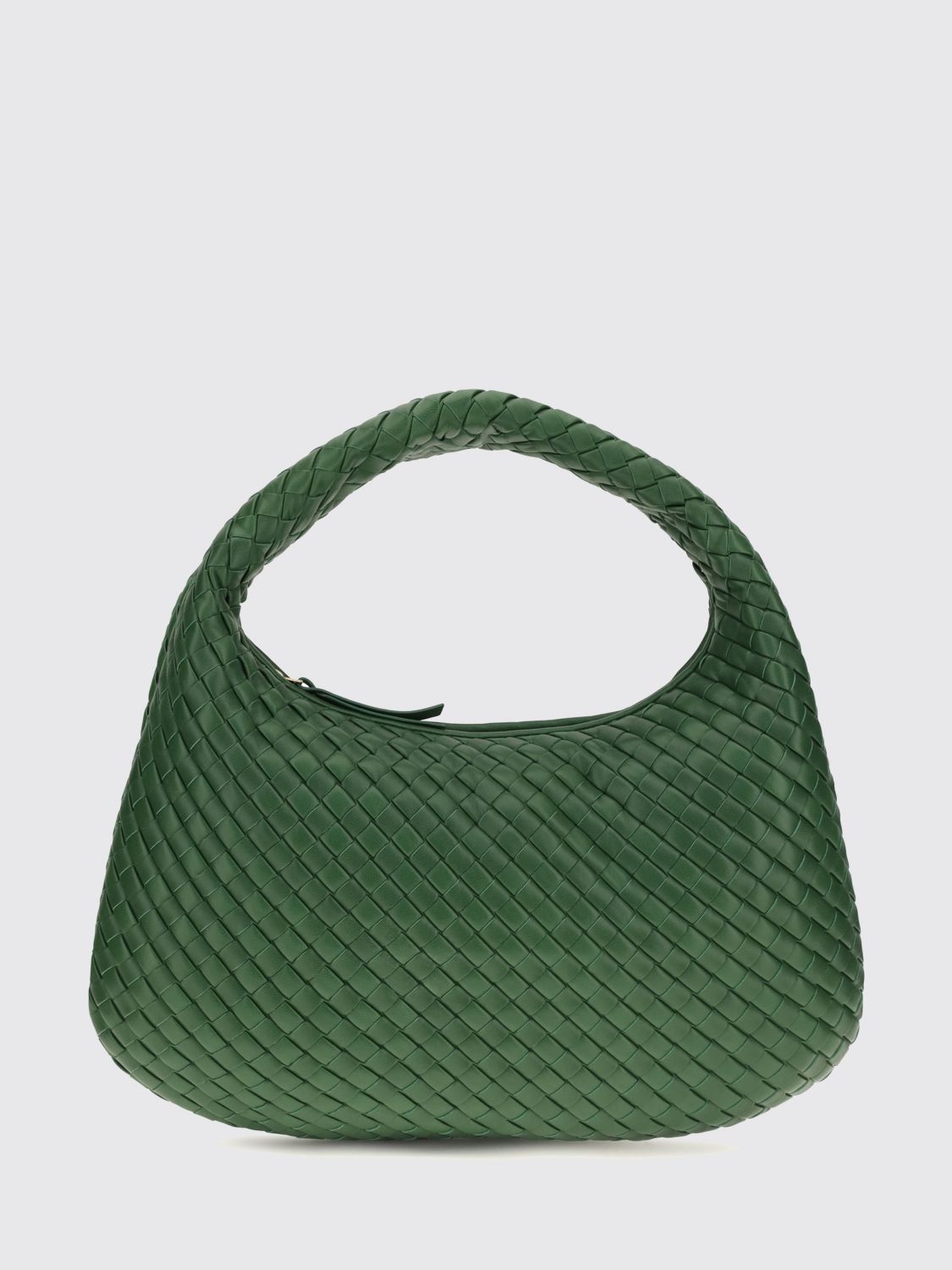 veneta shoulder bag in lambskin with intrecciato motif