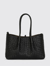 pinacoteca woven calfskin leather shoulder bag