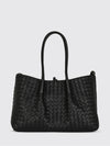 pinacoteca woven calfskin leather shoulder bag