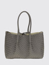 pinacoteca woven calfskin leather shoulder bag