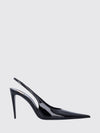 guermantes patent leather slingback pumps with stiletto heel