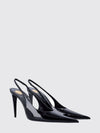 guermantes patent leather slingback pumps with stiletto heel