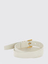cassandre 3 cm calfskin leather belt with ysl monogram