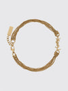 metal bracelet with engraved logo detail