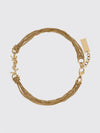 metal bracelet with engraved logo detail