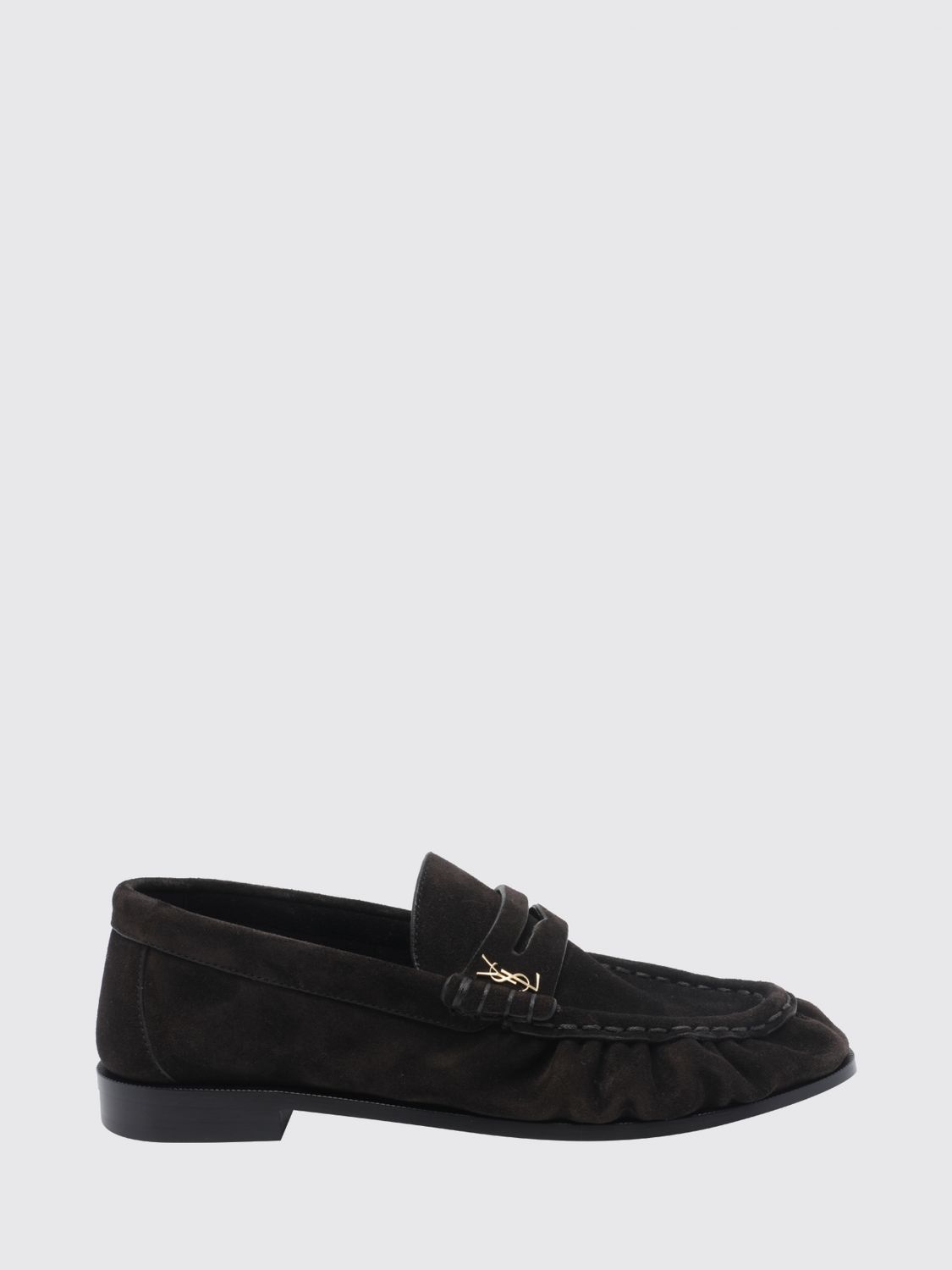 le loafer suede loafers with ysl monogram