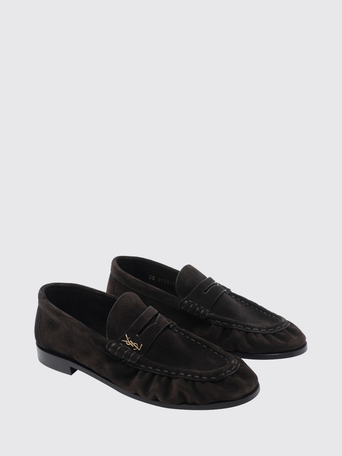 le loafer suede loafers with ysl monogram
