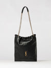 jamie small leather bucket bag with ysl monogram