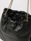 jamie small leather bucket bag with ysl monogram