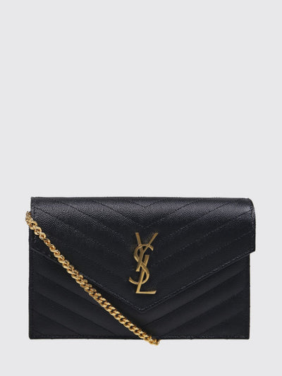 quilted leather envelope mini bag with ysl monogram