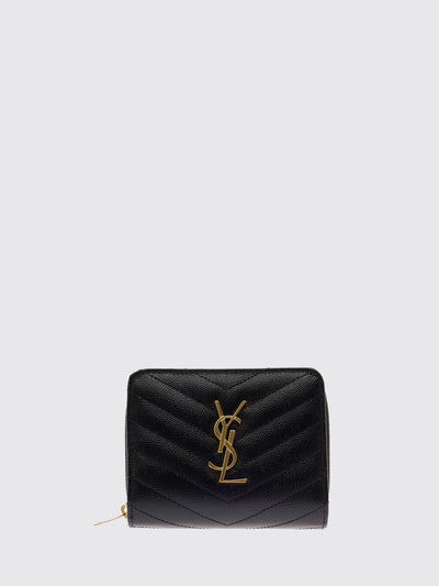 cassandre bifold zip wallet in grain de poudre leather