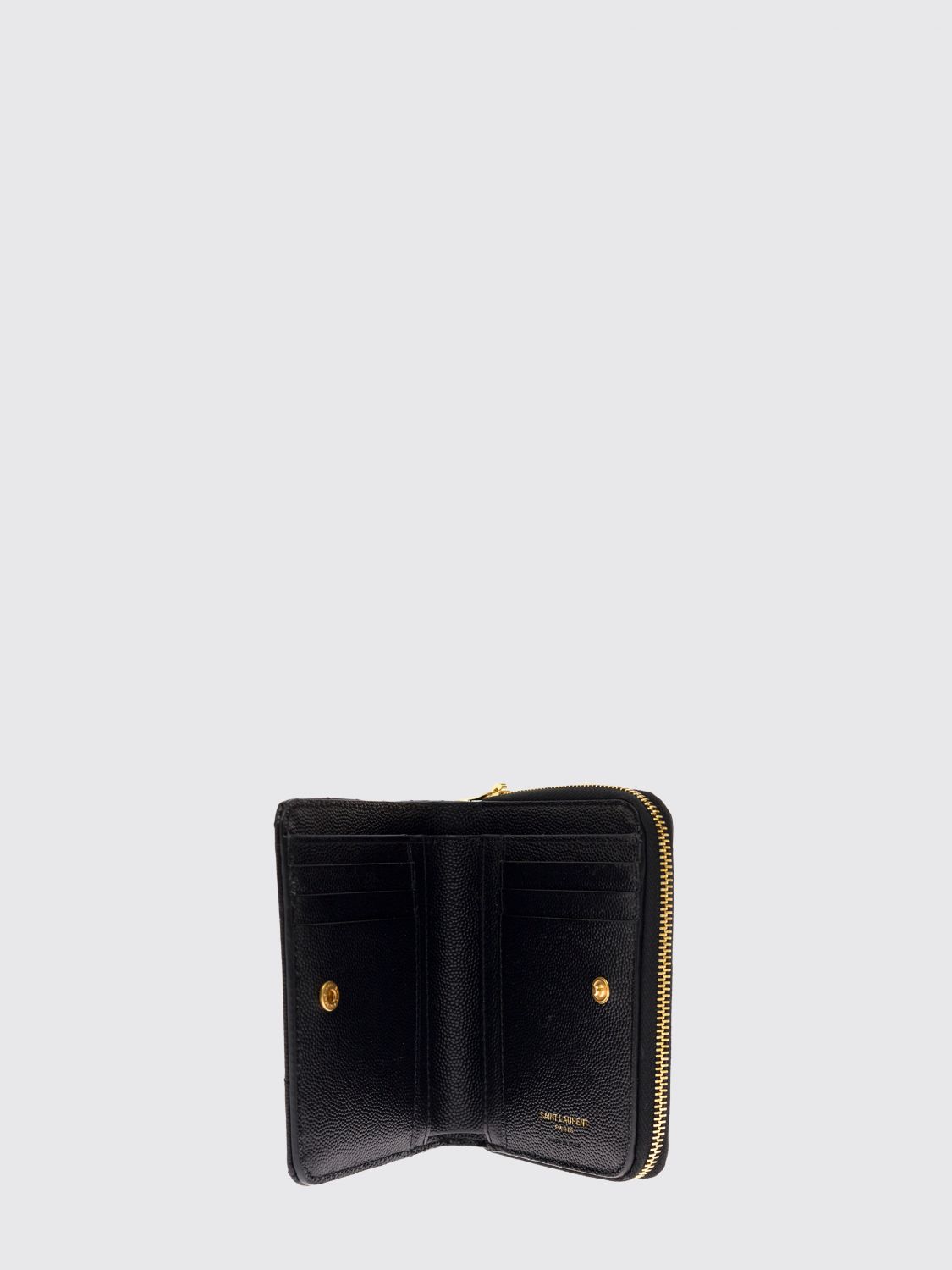 cassandre bifold zip wallet in grain de poudre leather