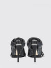 stapler mesh mules with mid stiletto heel