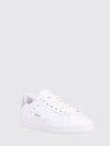purestar low-top sneakers in leather and glitter mesh with logo