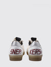 ball star low-top nappa and crackle leather sneakers with distressed effect