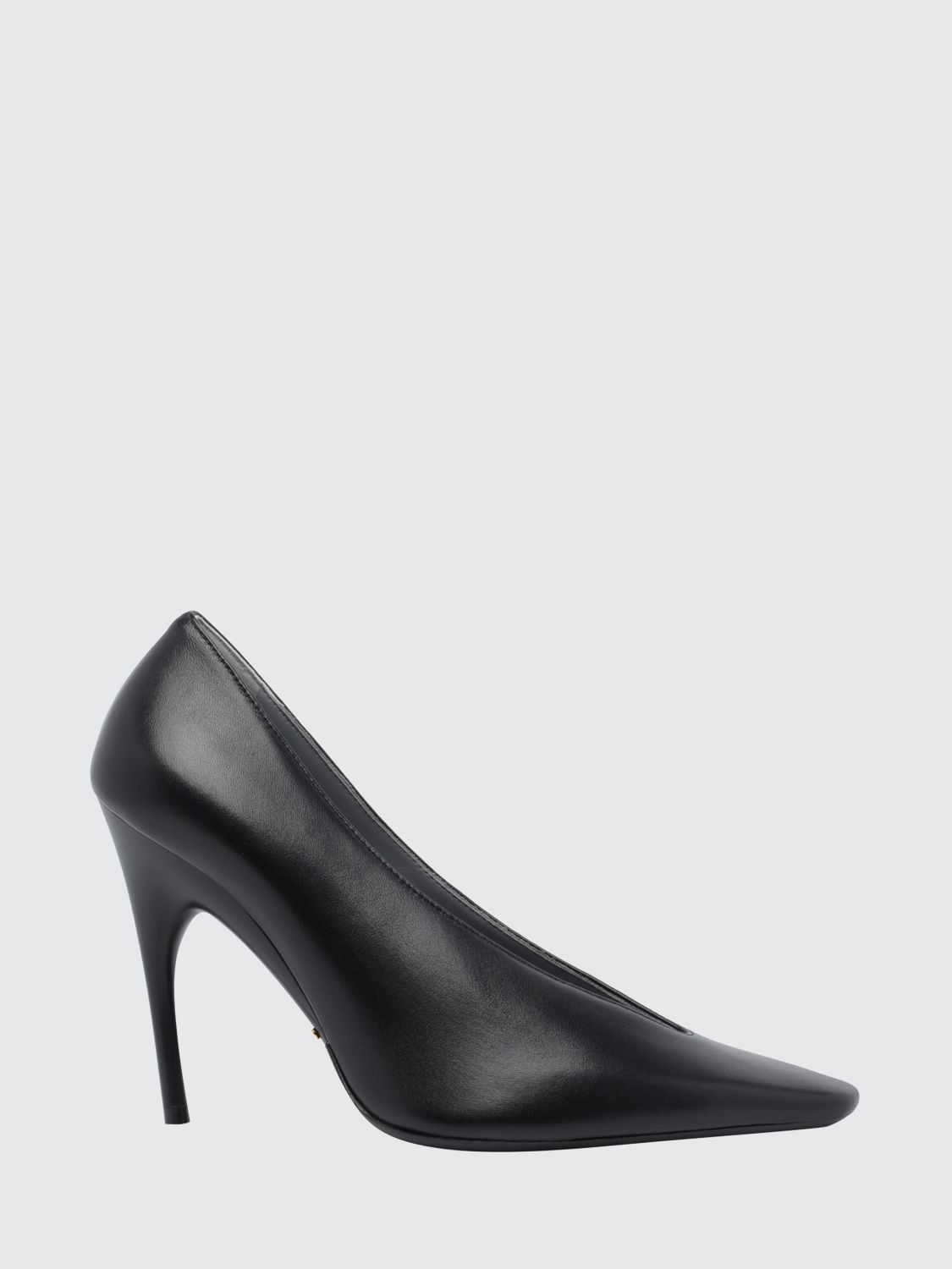 duchesse calfskin leather pumps with high stiletto heel