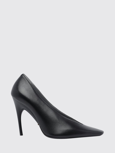 duchesse calfskin leather pumps with high stiletto heel