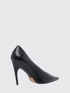 duchesse calfskin leather pumps with high stiletto heel