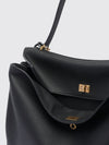 rodeo large shoulder bag in grained calfskin leather