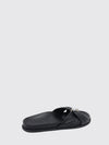 rafi smooth calfskin slide sandals with pearls and rhinestones