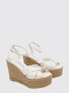 korra high wedge sandals in nappa with ankle strap