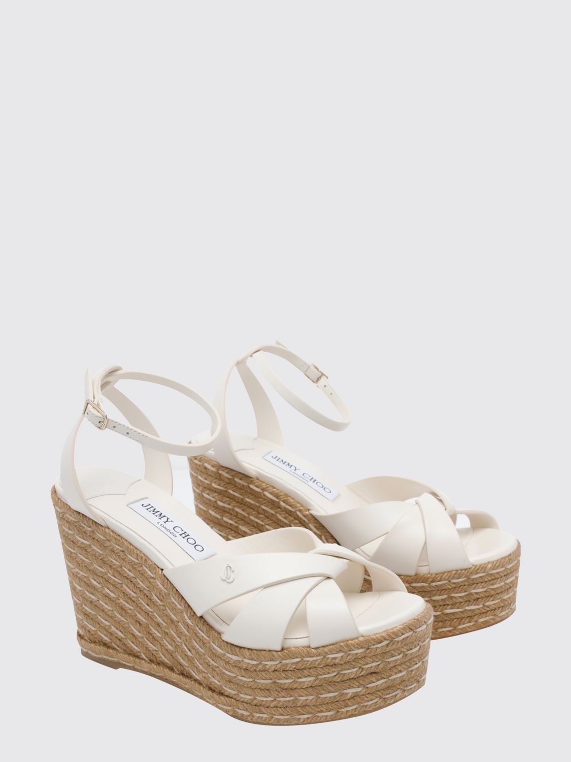 korra high wedge sandals in nappa with ankle strap