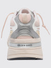 lightstar distressed leather and mesh sneakers