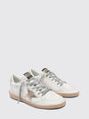 ball star distressed calfskin leather sneakers