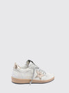 ball star distressed calfskin leather sneakers