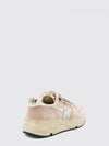 running sole leather sneakers with distressed chunky sole