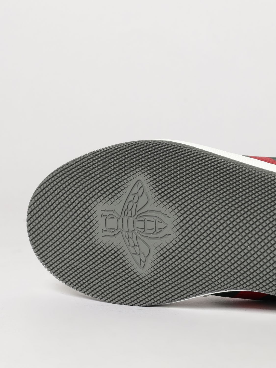 screener sneakers in fabric and leather with web stripe detail