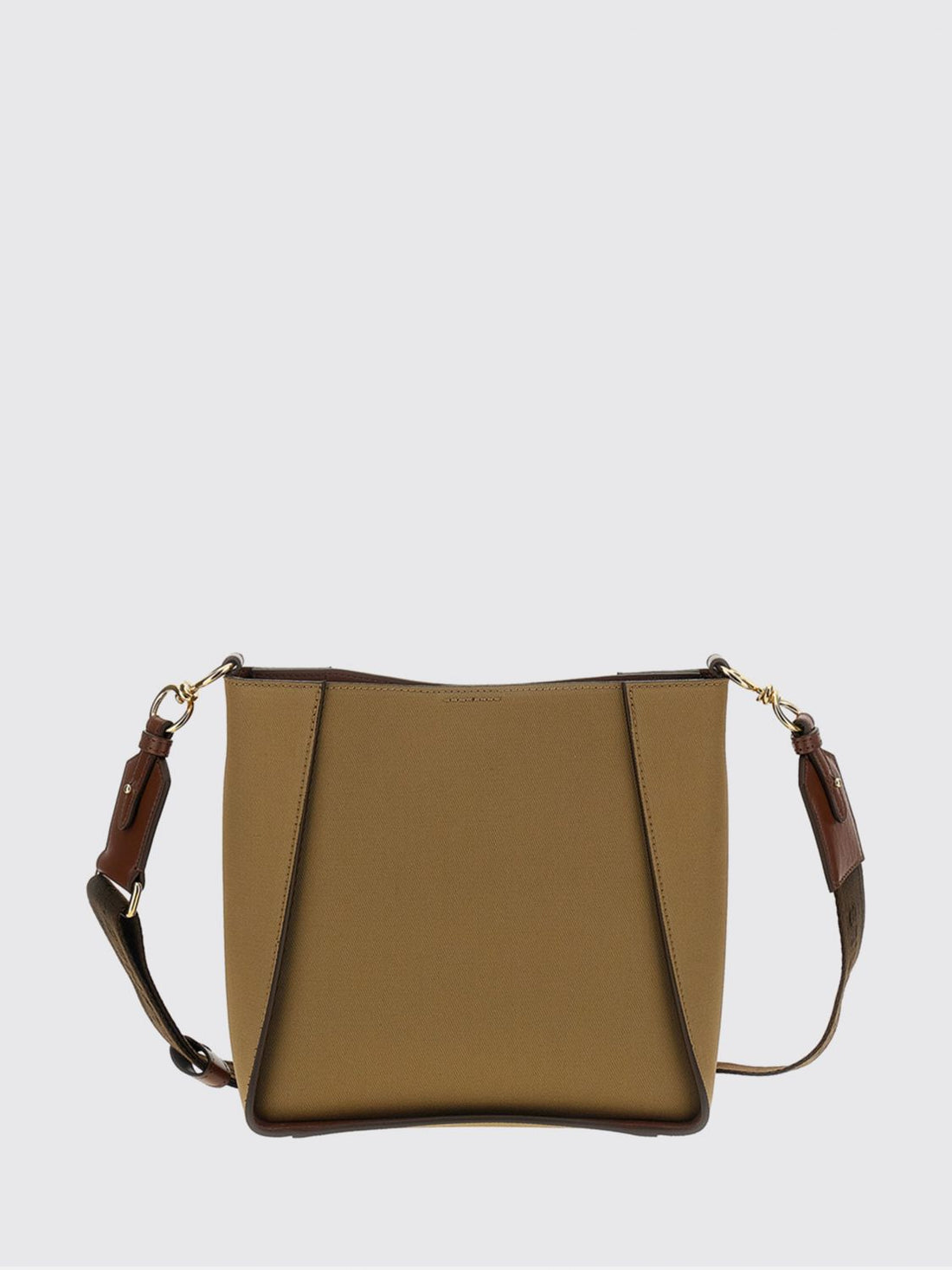 STELLA MCCARTNEY OS logo-print cotton and faux leather crossbody bag