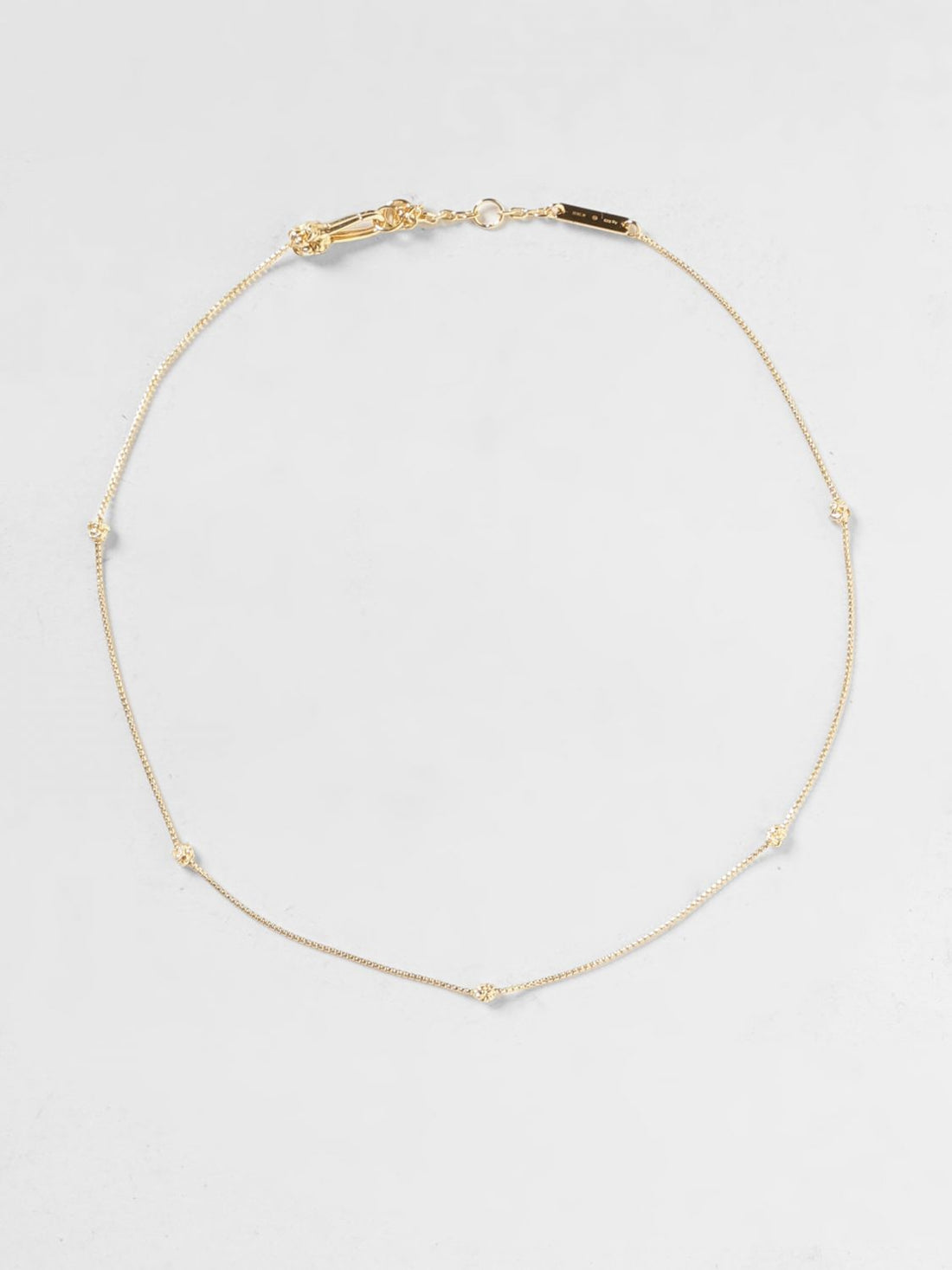 BOTTEGA VENETA OS knot 18k gold-plated silver choker necklace
