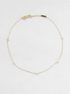 knot 18k gold-plated silver choker necklace