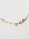 knot 18k gold-plated silver choker necklace