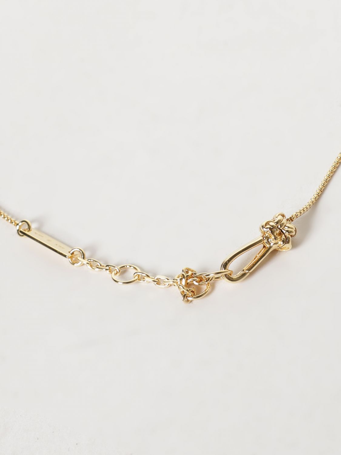 knot 18k gold-plated silver choker necklace