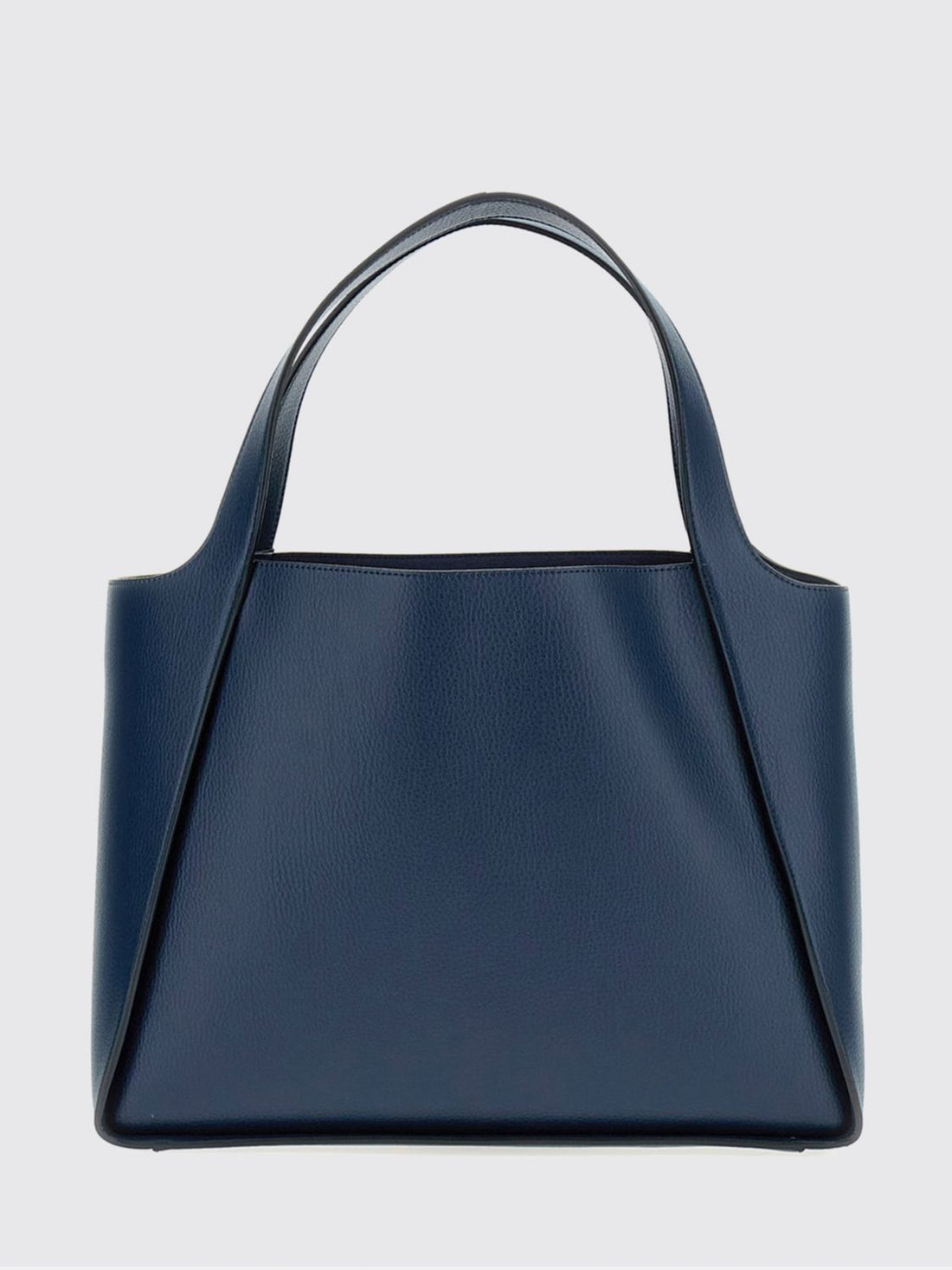 STELLA MCCARTNEY OS faux leather tote bag with studded logo and pouch