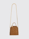 falabella mini faux leather chain-trim bag