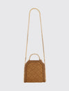 falabella mini faux leather chain-trim bag