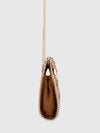 falabella mini faux leather chain-trim bag