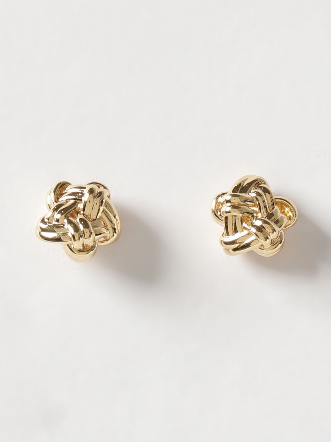 knot 18k gold-plated silver stud earrings