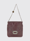 pilgrim jewel buckle mini nappa leather bucket bag