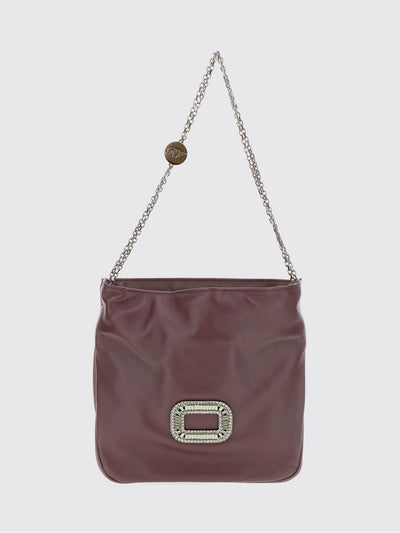 pilgrim jewel buckle mini nappa leather bucket bag