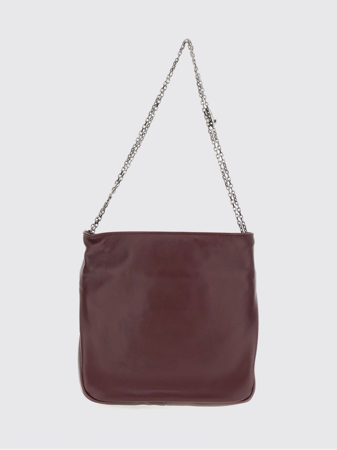 pilgrim jewel buckle mini nappa leather bucket bag