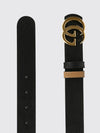 reversible gg marmont calfskin belt with monogram buckle